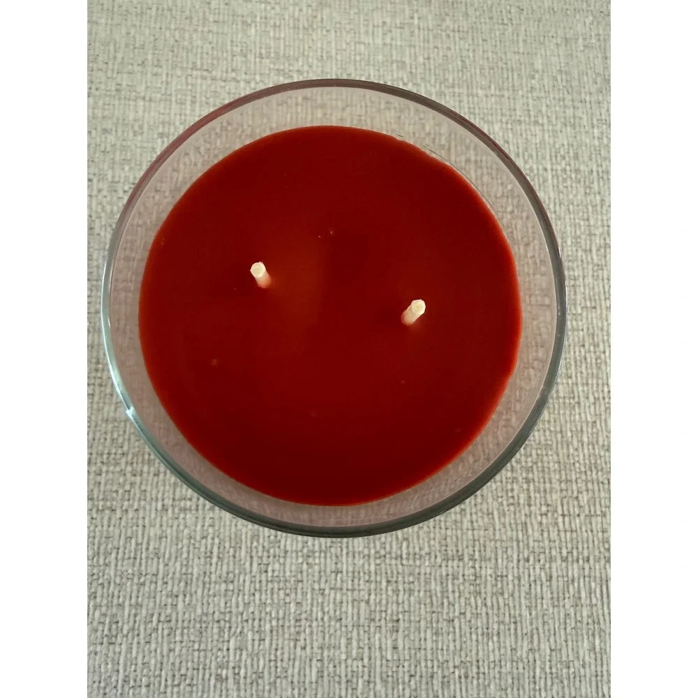 New‎ Yankee Candle KITCHEN SPICE Large 2-Wick Tumbler 22 Oz Red Brown Wax